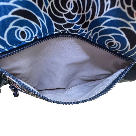 Kipling Women’s Blue Multi Floral Pattern Adjustable Strap Crossbody Bag Sz M - Picture 10 of 14